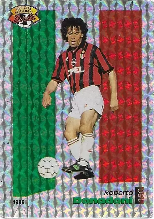 Panini U.N.F.P. Football Cards 1995-1996 - Roberto Donadoni - Milan