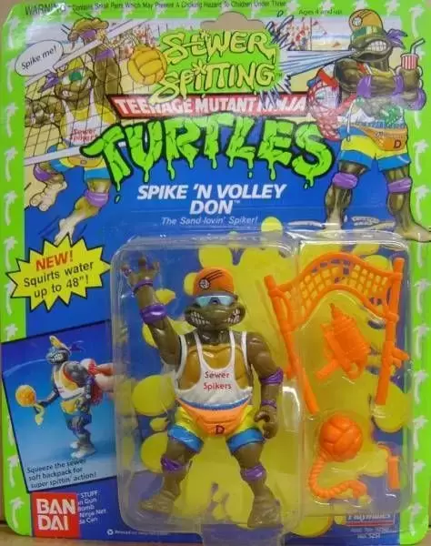 Vintage Teenage Mutant Ninja Turtles (TMNT) - Sewer Spitting (Spike ’N Volley Don)