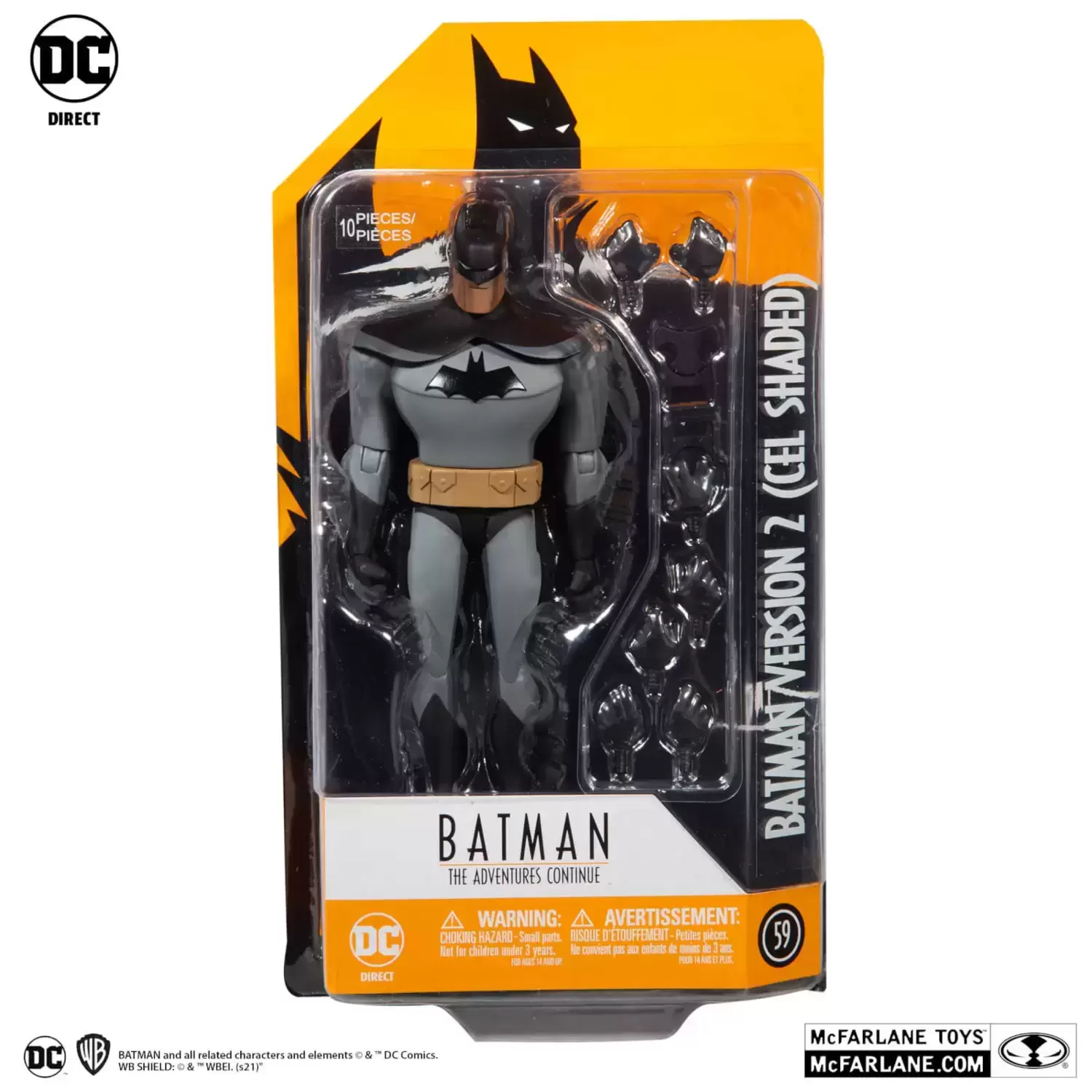 Batman Animated Series - DC Collectibles - Batman: The Adventures Continue - Batman (Version 2 - Cel Shaded) - DC Direct
