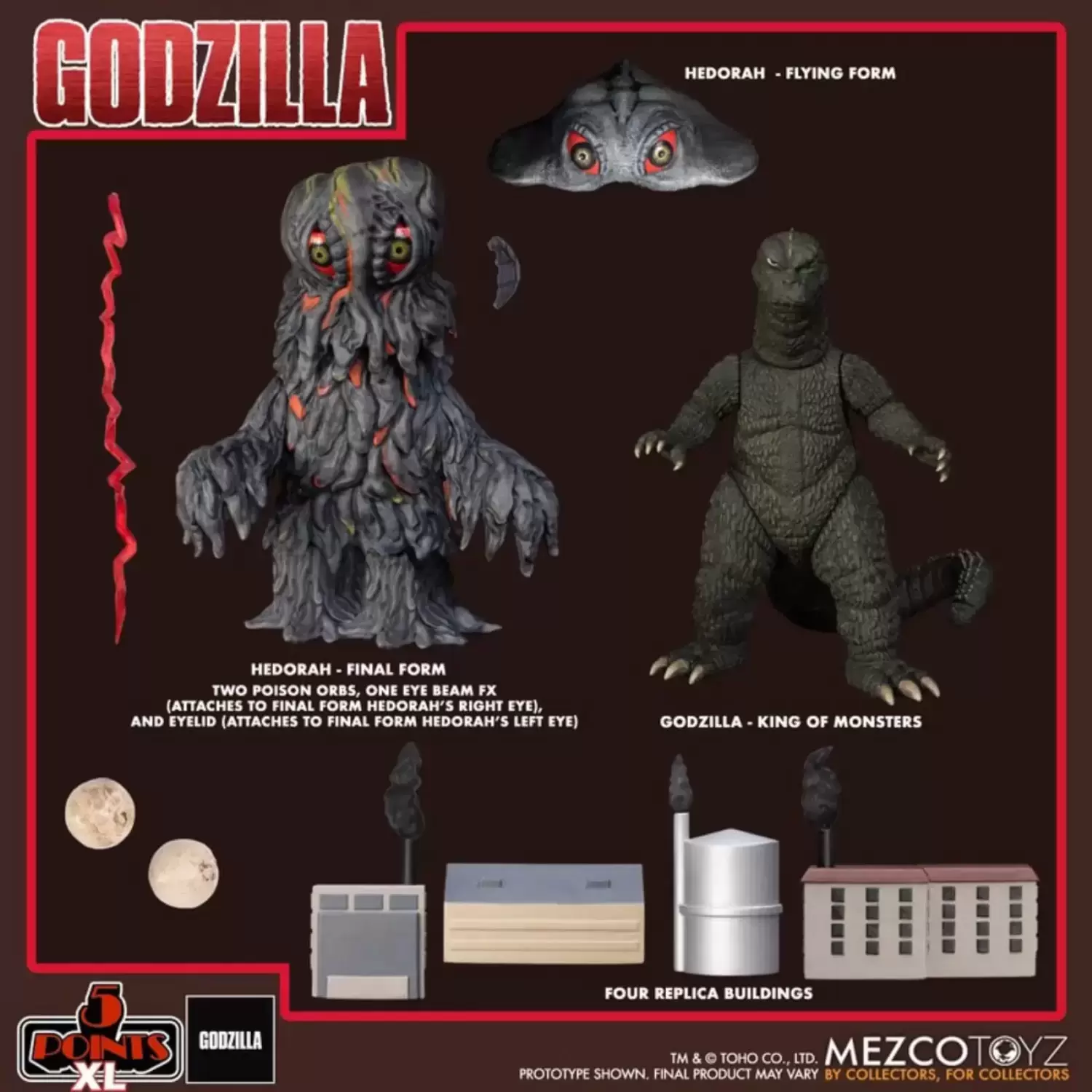 MezcoToyz - Godzilla Vs. Hedorah - 5 Points XL
