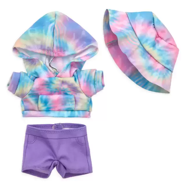 Nuimos Cloths And Accessories - Tie-Dye Hoodie, Purple Shorts and Bucket Hat