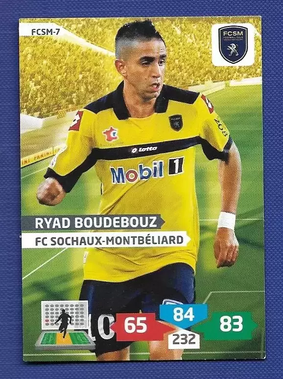 Adrenalyn XL 2013-2014 (France) - Ryad Boudebouz -Milieu - FC Sochaux-Montbéliard