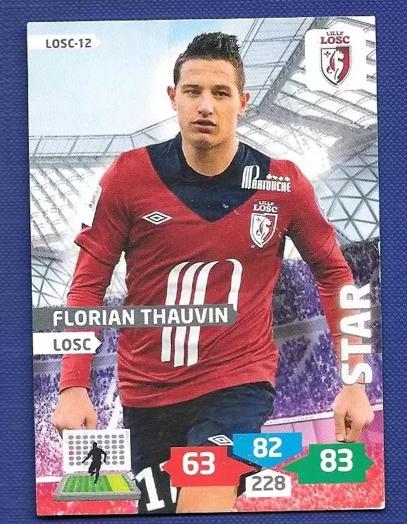 Adrenalyn XL 2013-2014 (France) - Florian Thauvin - Attaquant - Star - Lille Olympique SC