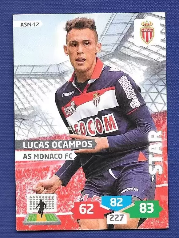 Adrenalyn XL 2013-2014 (France) - Lucas Ocampos - Milieu- AS Monaco FC