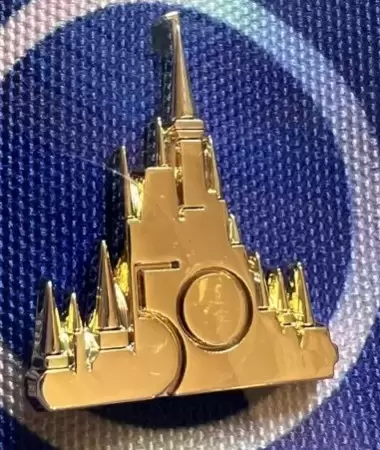 Walt Disney World 50th Anniversary LE Pins - Walt Disney World 50th Anniversary Fab 50 Tiny Character Collection - Castle Completer
