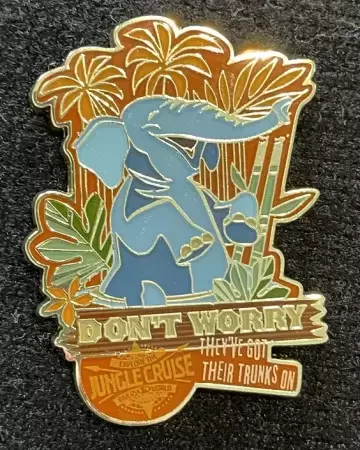 Disney Pins Open Edition - Jungle Cruise - Don\'t Worry They\'ve Got Their Trunks On