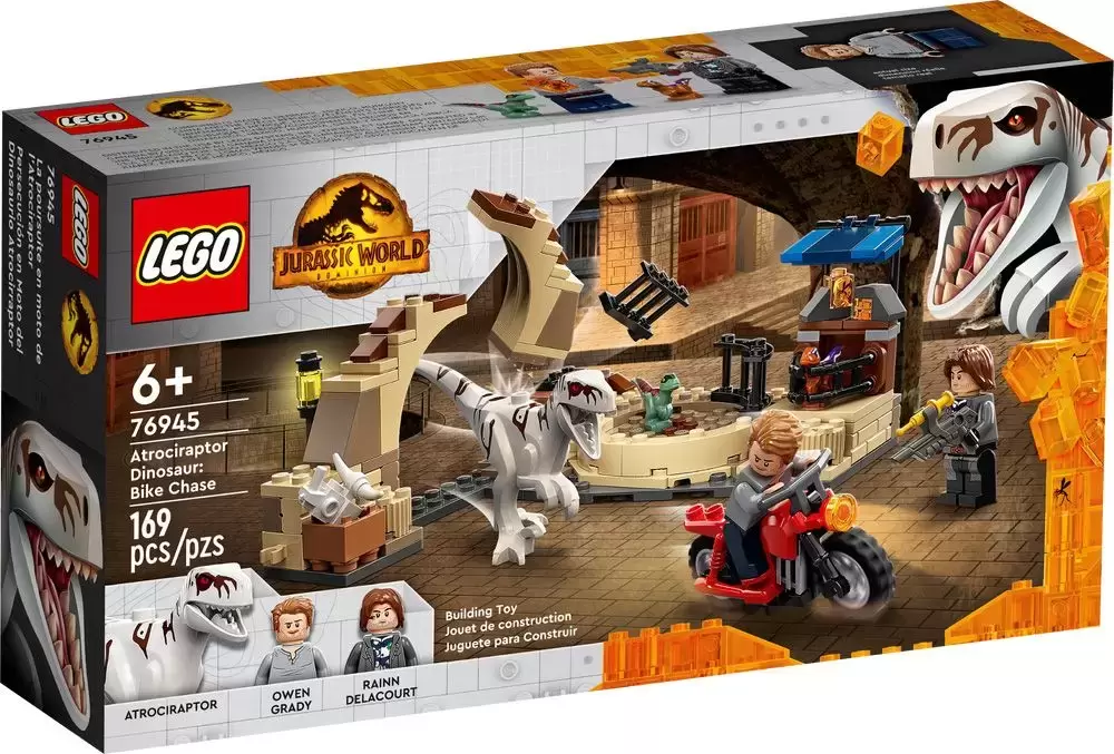 LEGO Jurassic World - Atrociraptor Dinosaur : Bike Chase