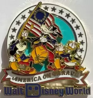 Walt Disney World 50th Anniversary LE Pins - Walt Disney World 50th Anniversary - America On Parade