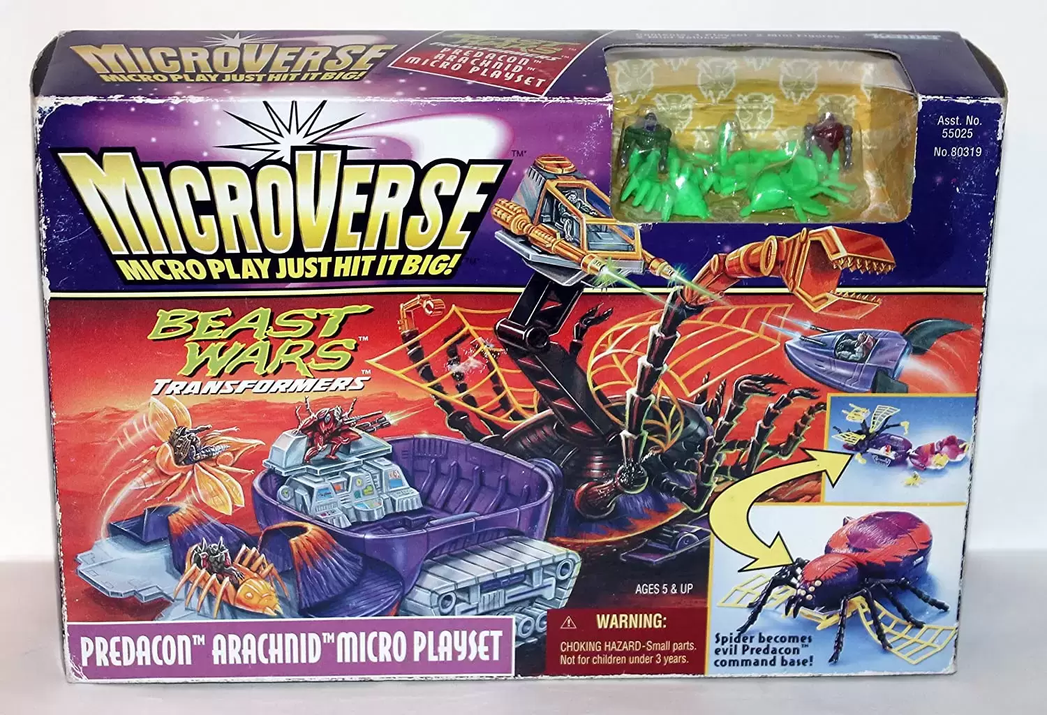 Microverse - Beast Wars - Predacon Arachnid Micro Playset