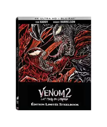 Films MARVEL - Venom 2 : Let There Be Carnage [Édition Limitée SteelBook 4K Ultra HD + Blu-Ray]