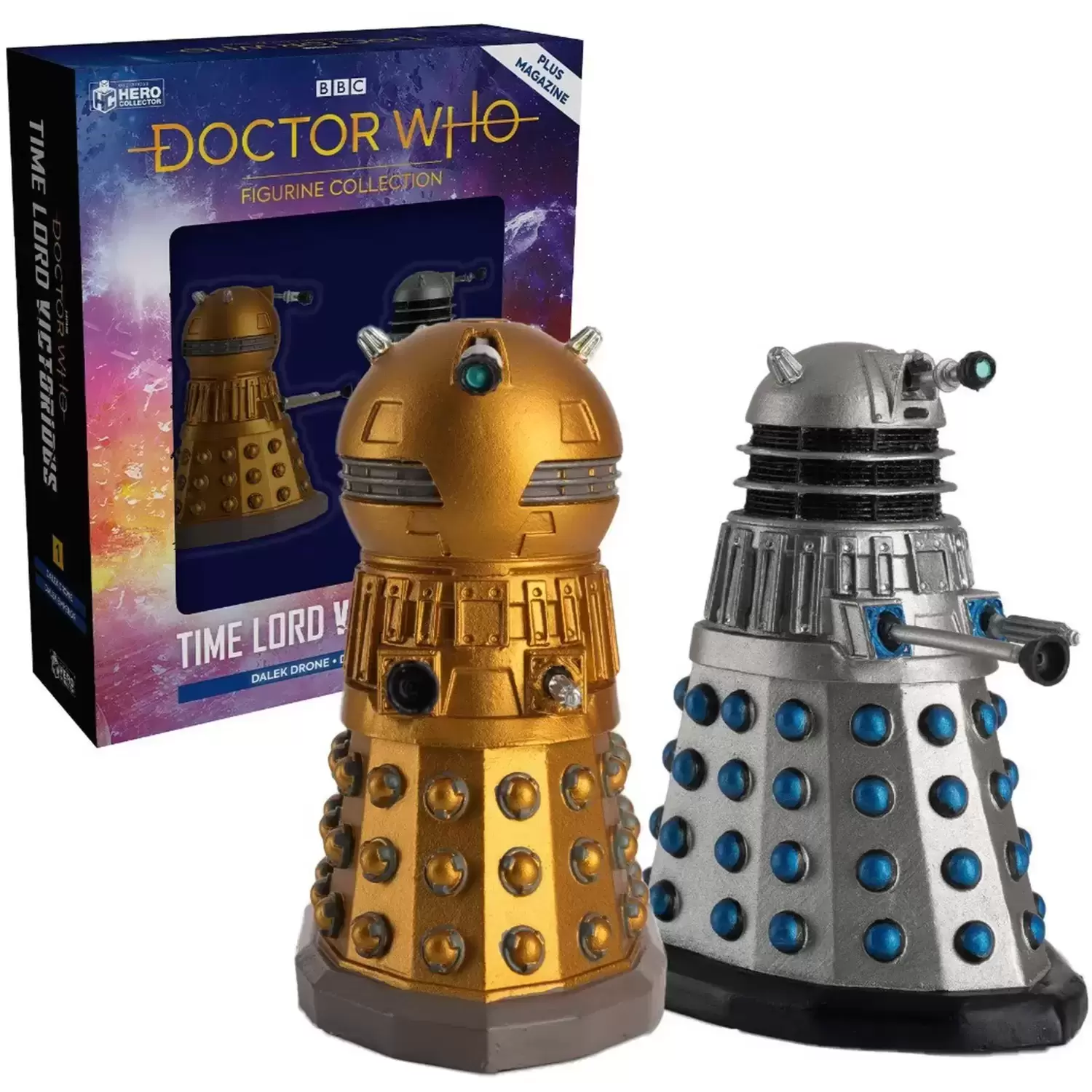 Doctor Who Eaglemoss - Figurines Dalek Drone et Dalek Empereur