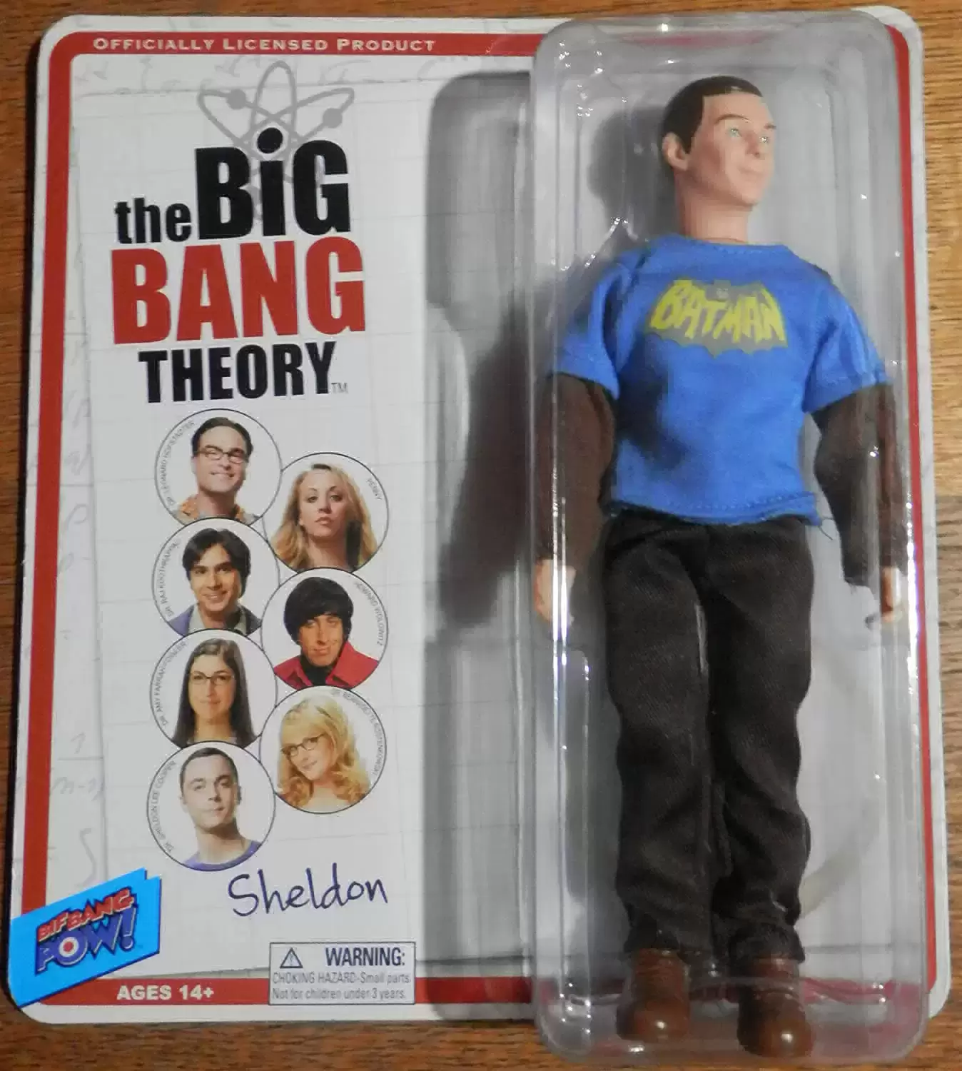 Bif Bang Pow - Big Bang Theory - Sheldon Cooper - Batman Shirt 8\'\'