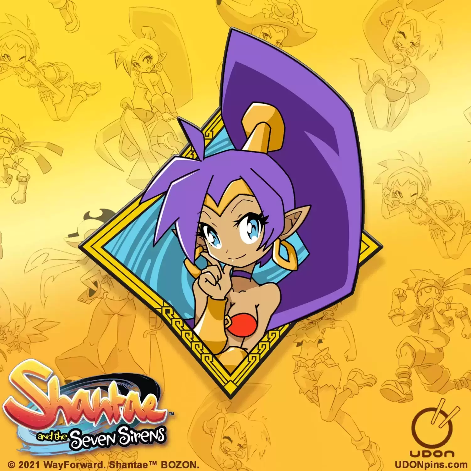 Shantae Pins - Udon - Shantae Character Portrait