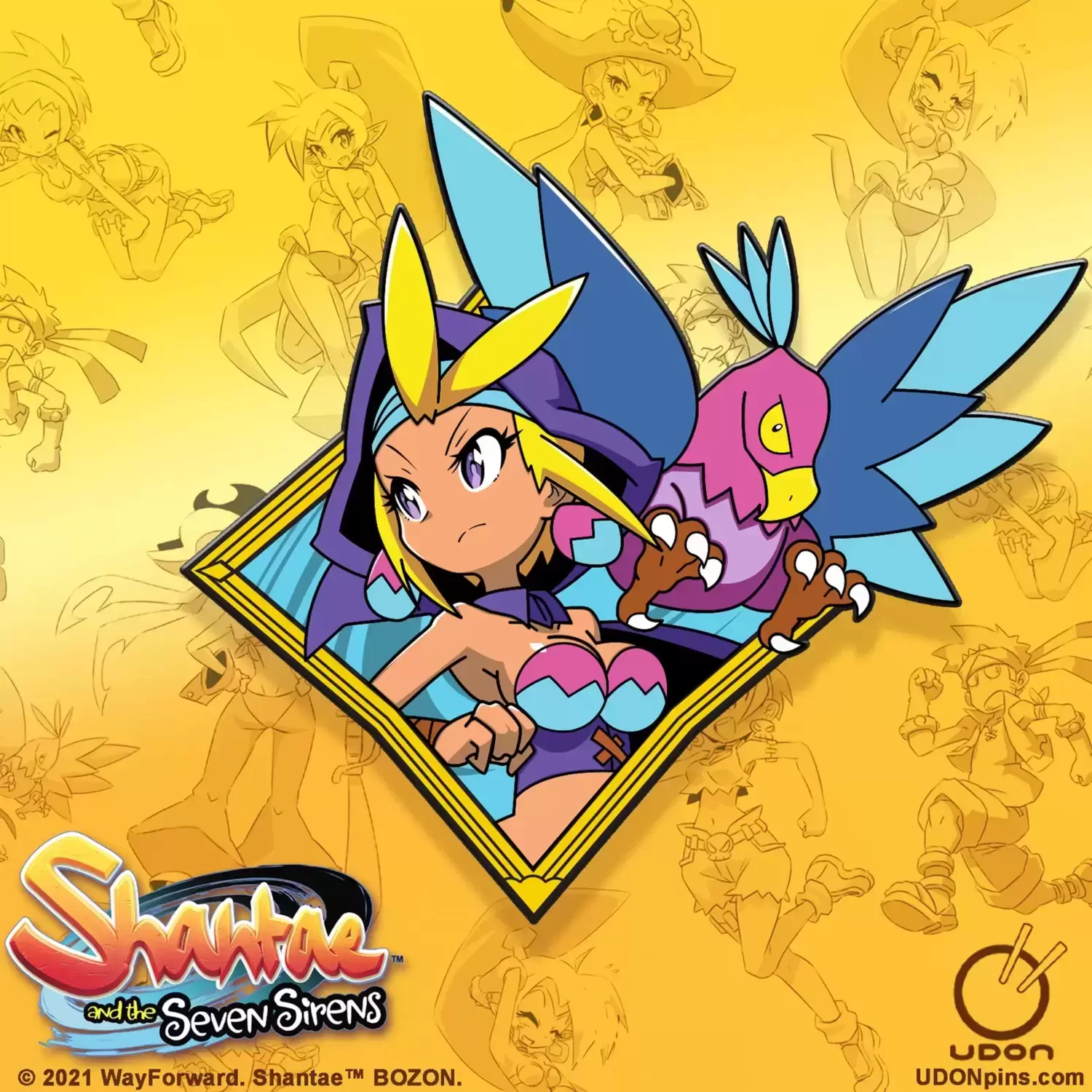 Shantae Pins - Udon - Sky Character Portrait