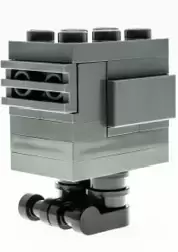 LEGO Star Wars Minifigs - Gonk Droid (GNK Power Droid) Dark Bluish Gray, Black Feet