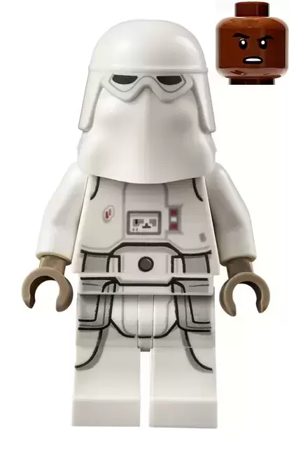 LEGO Star Wars Minifigs - Snowtrooper, Printed Legs, Dark Tan Hands, Scowl