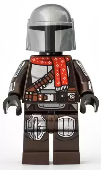 Minifigurines LEGO Star Wars - The Mandalorian (Din Djarin / \'Mando\') - Red Christmas Scarf