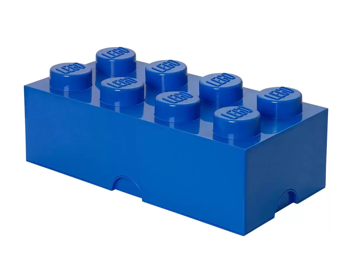 Rangements LEGO - La brique de rangement 8 tenons – bleu