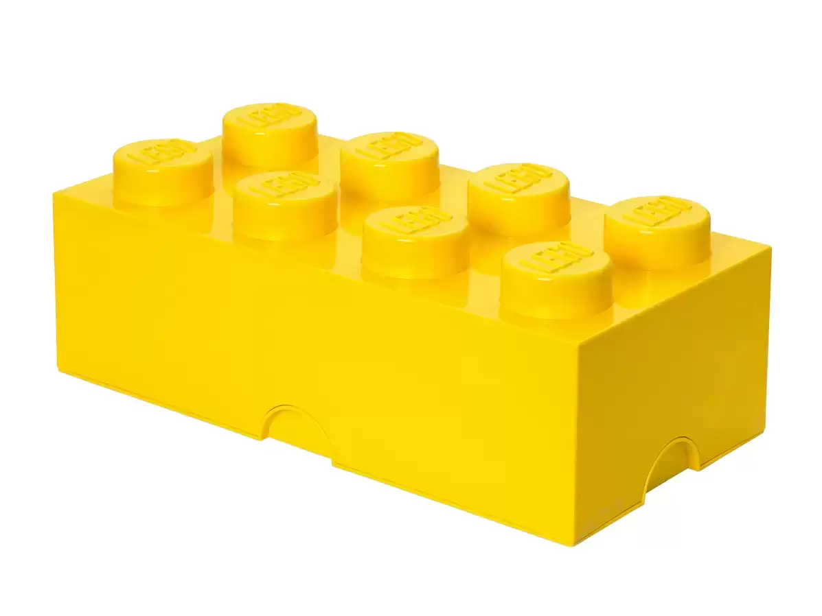 Rangements LEGO - La brique de rangement 8 tenons – jaune