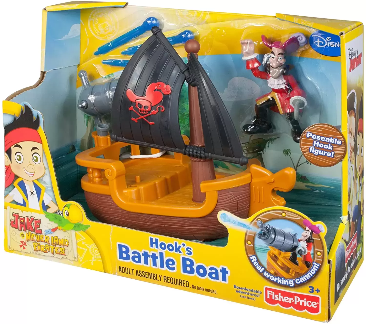 Jakeand The Never Land Pirates - Fisher Price - Hook\'s Battle Boat