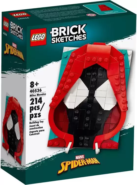 LEGO Brick Sketches - Miles Morales