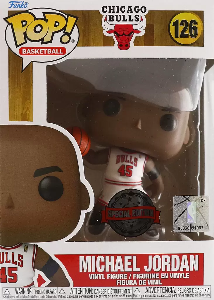 POP! Sports/Basketball - Bulls - Michael Jordan - White Jersey