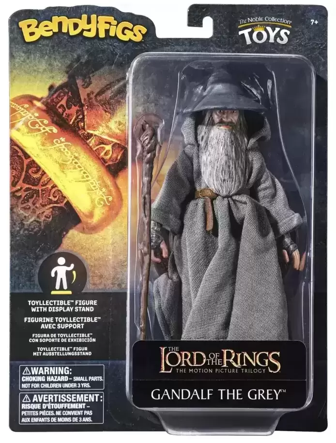 BendyFigs - Noble Collection Toys - LORD OF THE RINGS - Gandalf the Grey