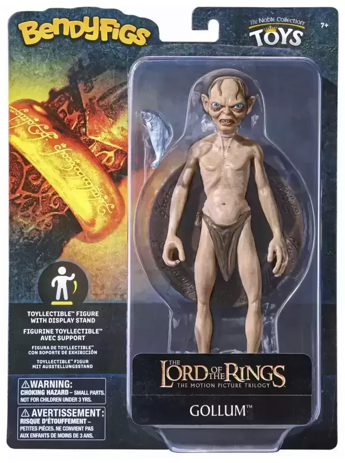 Lord of the Rings GOLLUM with sound base toy biz complete hobbit