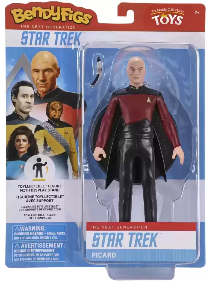 BendyFigs - Noble Collection Toys - STAR TREK: THE NEXT GENERATION - Jean-Luc Picard