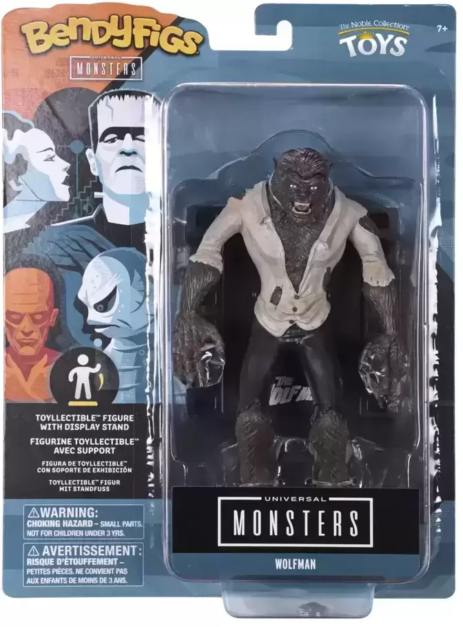 BendyFigs - Noble Collection Toys - UNIVERSAL MONSTERS - Wolfman