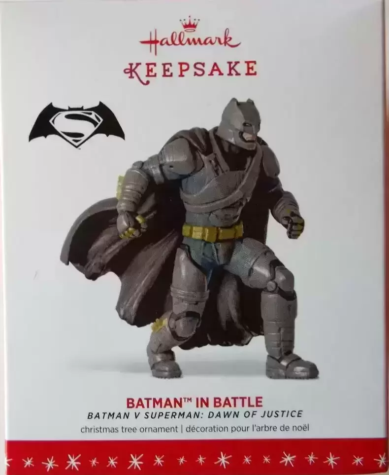 Hallmark Keepsake Ornament DC Super Hero - Batman Vs Superman - Batman in Battle