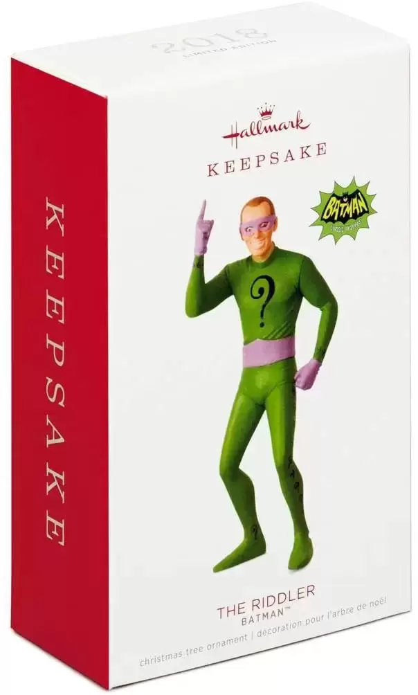 Hallmark Keepsake Ornament DC Super Hero - Batman Classic Tv Series - The Riddler