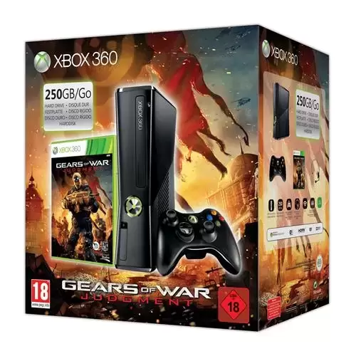 XBOX 360 Stuff - Console Xbox 360 250 Go Microsoft + Gears of War Judgment