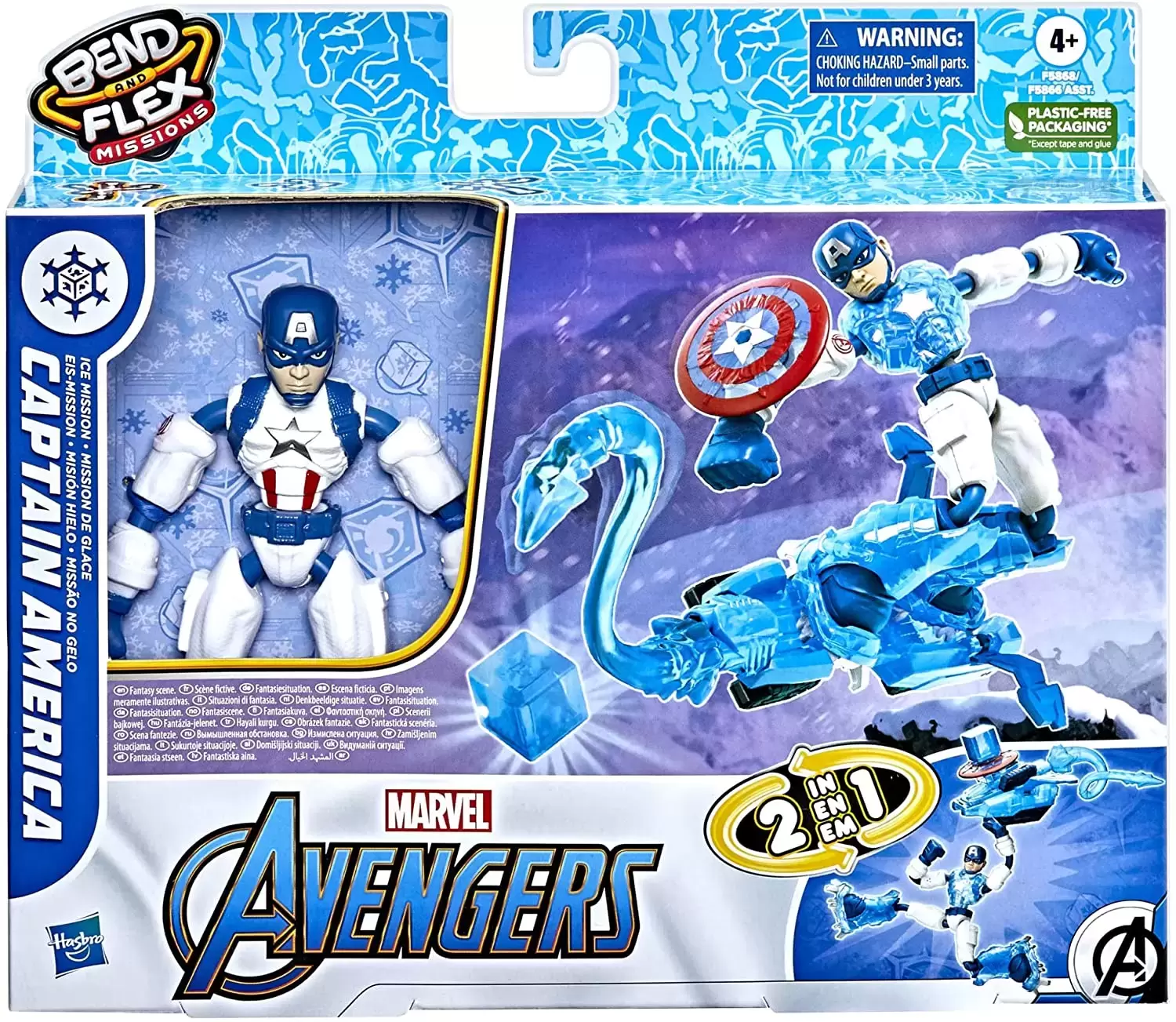 Marvel Bend and Flex - Captain America - Ice Mission