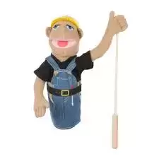 Melisa & Doug Plush Puppets - Construction Worker Puppet