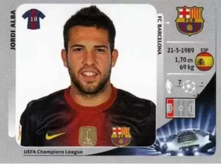 UEFA Champions League 2012/2013 - Jordi Alba - FC Barcelona