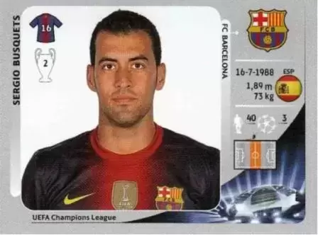 UEFA Champions League 2012/2013 - Sergio Busquets - FC Barcelona