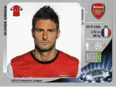 UEFA Champions League 2012/2013 - Olivier Giroud - Arsenal FC