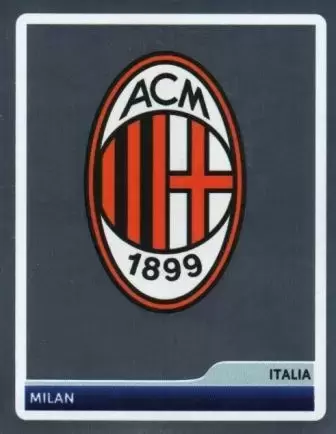 UEFA Champions league 2006-2007 - AC Milan Logo - Milan (Italia)