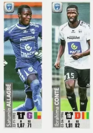 Championnat de France 2018-2019 - Saturnin Allagbé / Ibrahima Conté - Chamois Niortais FC