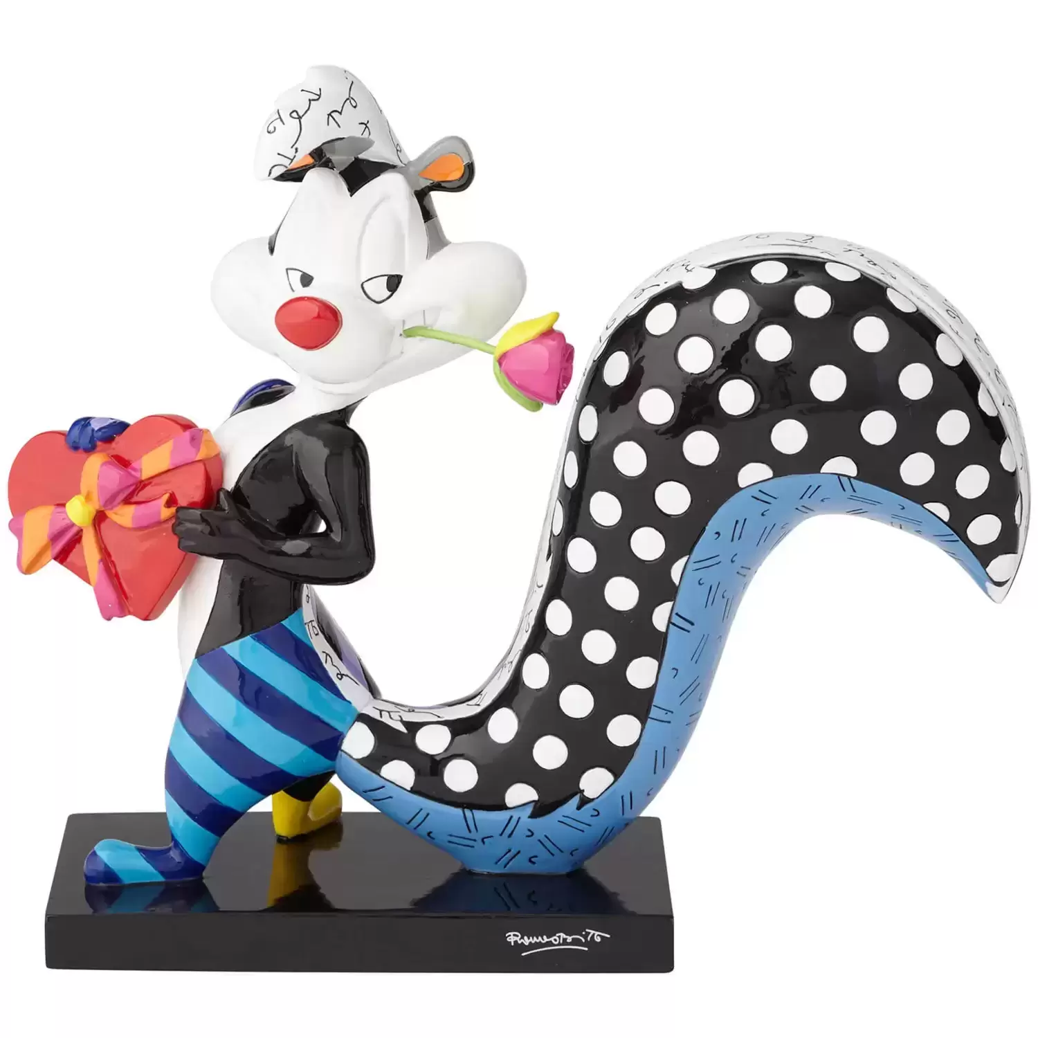 Britto - Looney Tunes - Pepe Le Pew with Flower