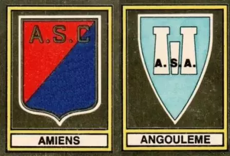 Football 79 en Images - Ecusson Amiens S.C. / A.S. Angouleme - Deuxieme Division (Groupe B)