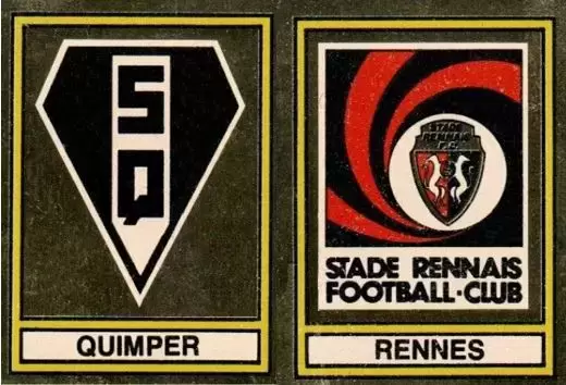 Football 79 en Images (France) - Ecusson Stade Quimper / Stade Rennais - Deuxieme Division (Groupe B)