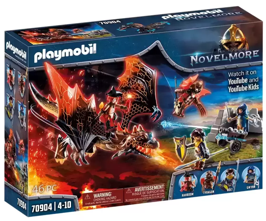 Playmobil Novelmore - Chevaliers Novelmore avec Dragon de Burnham Raiders