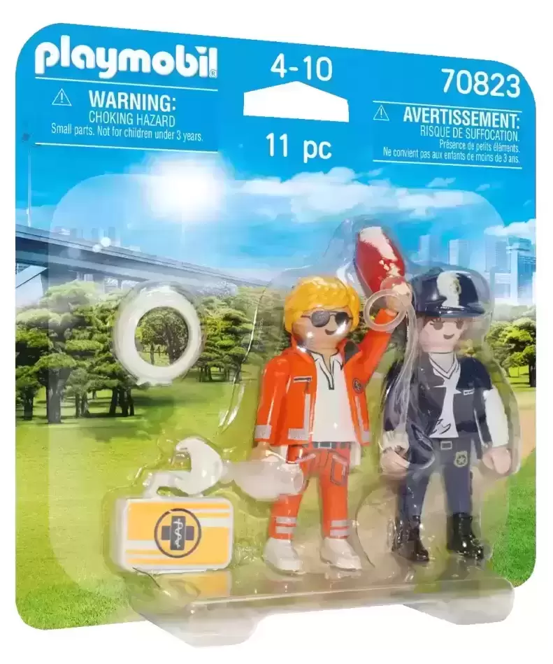 Playmobil dans la ville - Duo Secouriste et policière