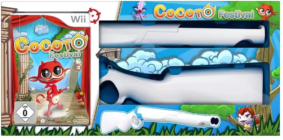 Nintendo Wii Games - Cocoto Festival + 2 Guns
