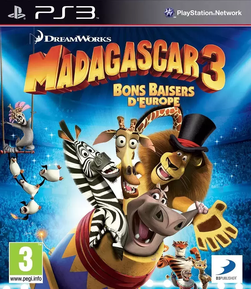 PS3 Games - Madagascar 3 : Bons Baisers d\'Europe
