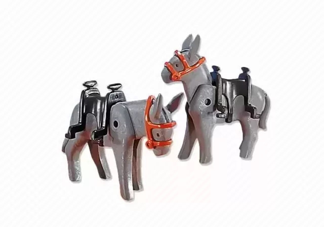Playmobil Far West - 2 ânes avec rennes