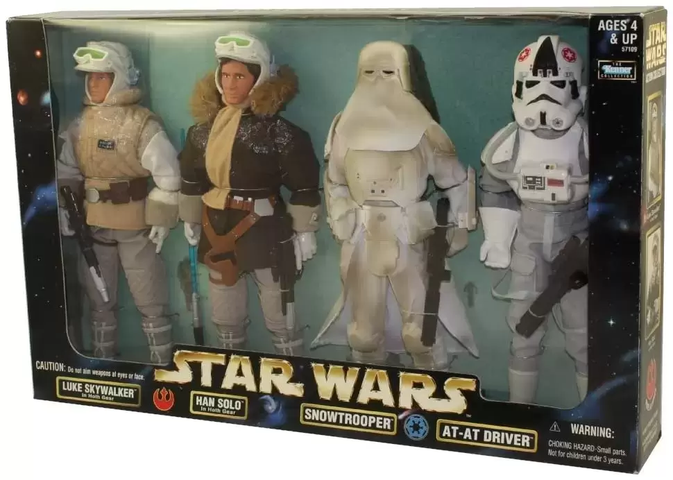 Power of the Force 2 - Luke Skywalker Hoth - Han Solo Hoth - Snowtrooper - AT-AT Driver - 12 inch