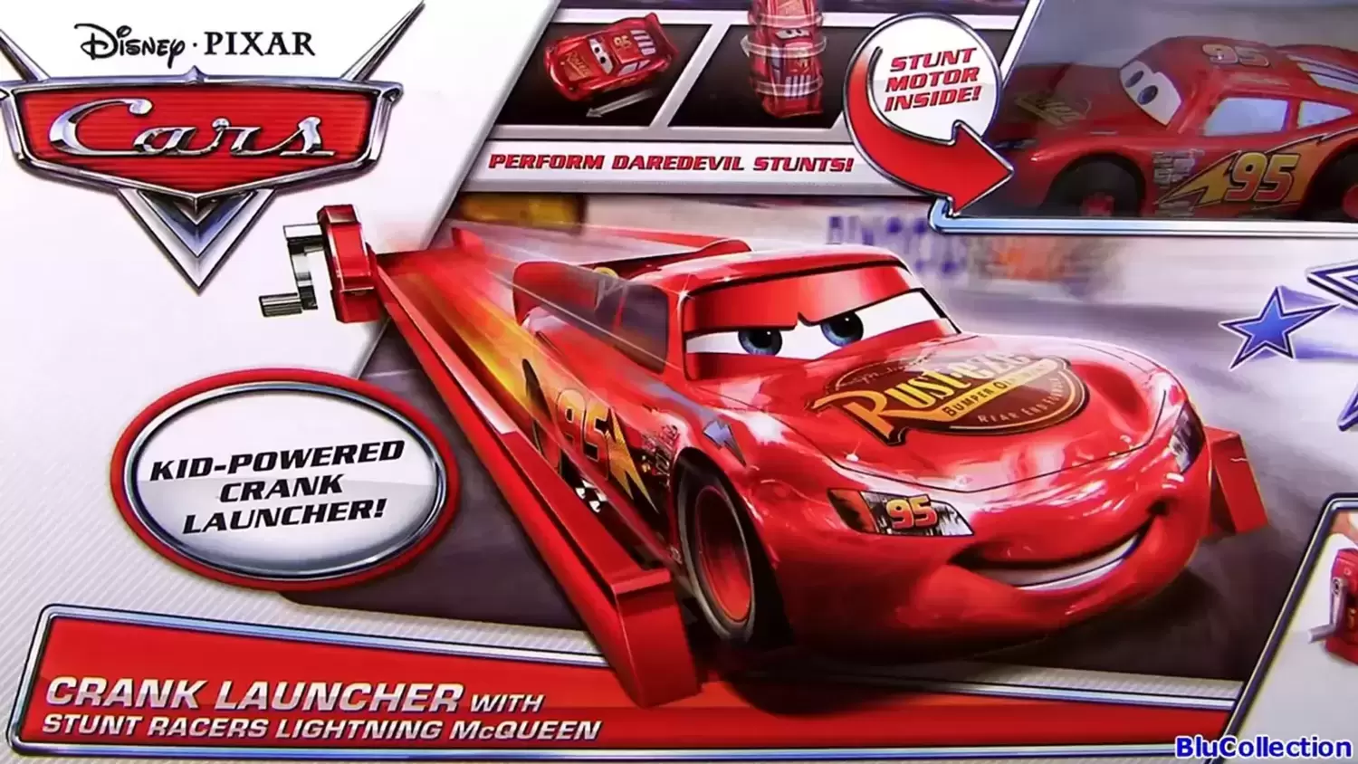 Cars Stunt Racers - Crank Launcher with Stunt Racer Lightning McQueen